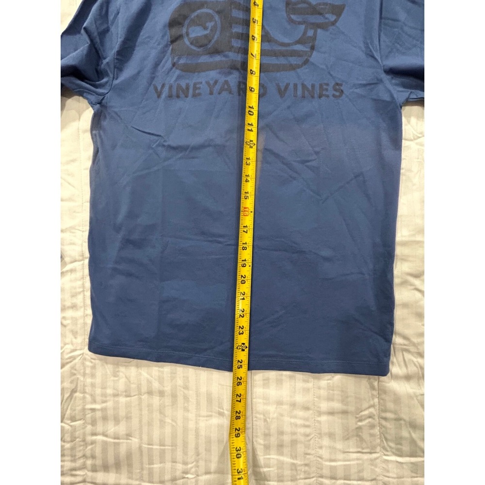 Vineyard Vines Pocket T-Shirt Long Sleeve Patriotic Whale Graphic Small - Picture 5 of 6